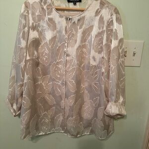 Onyx Nice open front light cardigan and camisole